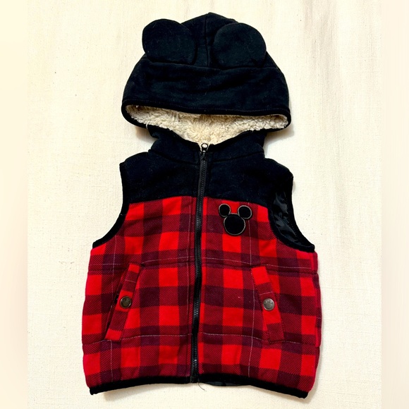 Disney Junior | 3 Piece Mickey Mouse Buffalo Check Set | 12 months - Picture 2 of 10